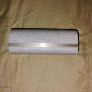 Jimmy Choo Tan Snakeskin Sunglass Case